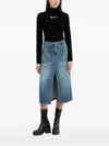 Karl Lagerfeld Jeans Logo-embroidered Turtleneck Sweater In Black