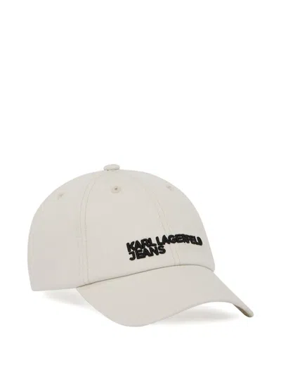 Karl Lagerfeld Jeans Logo Essential Cap In White