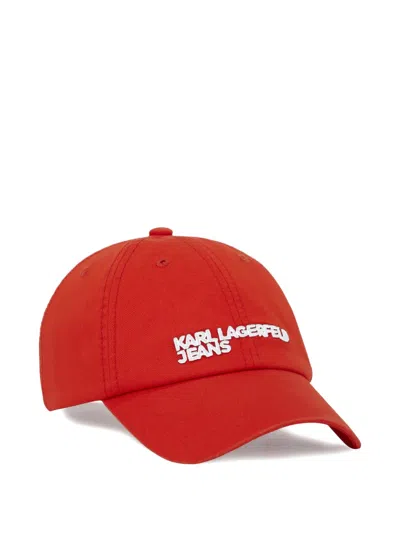 Karl Lagerfeld Jeans Logo Essential Cap In White