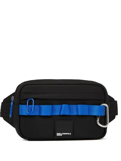 Karl Lagerfeld Jeans 标贴腰包 In Black