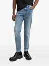 Karl Lagerfeld Jeans Logo-patch Jeans In Blue