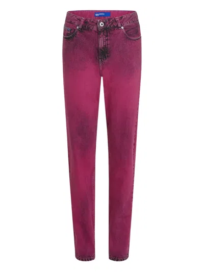 Karl Lagerfeld Jeans Logo-patch Jeans In Multi