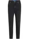 Karl Lagerfeld Jeans Jeans Mit Logo-patch In Schwarz