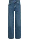 Karl Lagerfeld Jeans Logo-patch Straight Jeans In Blue