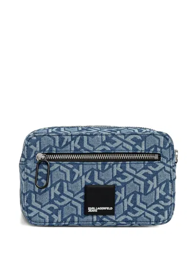 Karl Lagerfeld Jeans Logo-pattern Crossbody Bag