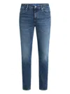 Karl Lagerfeld Jeans Logo-plaque Denim Jeans In Blue