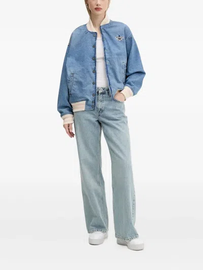 Karl Lagerfeld Jeans Logo-plaque Jeans In Multi