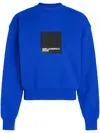 Karl Lagerfeld Jeans Logo-print Organic Cotton Sweatshirt In Blue