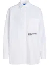 Karl Lagerfeld Jeans Logo-print Shirt In 白色