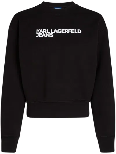KARL LAGERFELD JEANS LOGO-PRINT SWEATSHIRT
