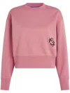 Karl Lagerfeld Jeans Sweatshirt Mit Logo-print In Rosa