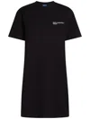 Karl Lagerfeld Jeans Logo-print T-shirt Dress In Black