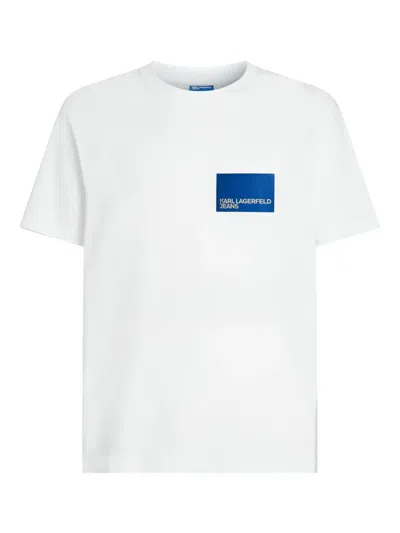 KARL LAGERFELD JEANS LOGO-PRINT T-SHIRT