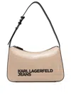 Karl Lagerfeld Jeans Logo Shoulder Bag In Neutrals
