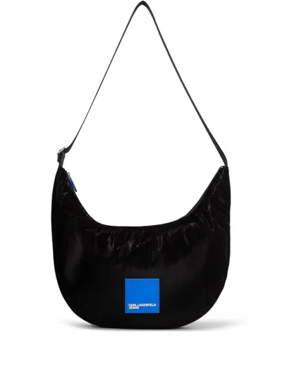 Karl Lagerfeld Jeans Logo Sling Bag In 黑色