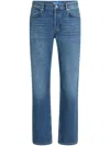 Karl Lagerfeld Jeans Logo-patch Straight Jeans In Blue