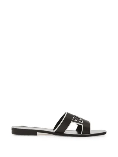 Karl Lagerfeld Jeans Logo-cutout Sandals In Multi