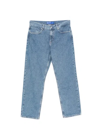 Karl Lagerfeld Jeans Logo-patch Jeans In Blue