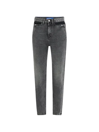 Karl Lagerfeld Jeans Jeans Mit Logo-patch In Black