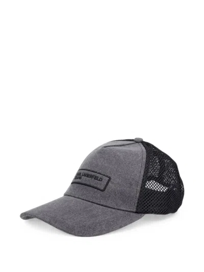 Karl Lagerfeld Jeans Logo-patch Mesh-panel Baseball Cap In Multi