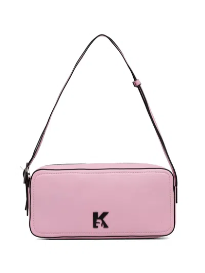 Karl Lagerfeld Jeans Logo-plaque Tote Bag In Pink