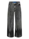 Karl Lagerfeld Jeans Low-rise Wide-leg Jeans In Gray