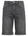 Karl Lagerfeld Jeans Man Denim Shorts Charcoal Size 34 Organic Cotton, Elastane In Grey
