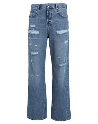 Karl Lagerfeld Jeans Man Denim Pants Blue Size 34 Organic Cotton
