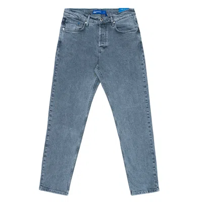 Karl Lagerfeld Jeans Man  Tapered Denim In Gray