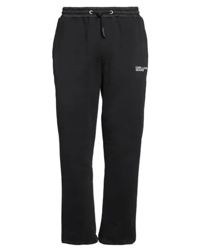 Karl Lagerfeld Jeans Man Pants Black Size Xxl Organic Cotton, Recycled Polyester