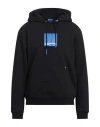 Karl Lagerfeld Jeans Man Sweatshirt Black Size Xl Organic Cotton, Recycled Polyester In Black