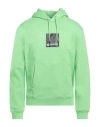 Karl Lagerfeld Jeans Man Sweatshirt Lime Green Size Xxl Organic Cotton, Recycled Polyester