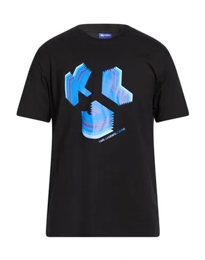 Karl Lagerfeld Jeans Man T-shirt Black Size M Cotton