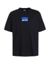 Karl Lagerfeld Jeans Man T-shirt Black Size Xl Organic Cotton In Black