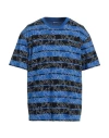 Karl Lagerfeld Jeans Man T-shirt Blue Size M Organic Cotton