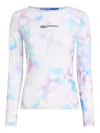 Karl Lagerfeld Jeans T-shirt Mit Durchgehendem Mesh-print