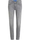 Karl Lagerfeld Jeans Halbhohe Slim-fit-jeans In Grau