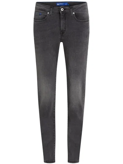Karl Lagerfeld Jeans Mid-rise Slim Jeans In Schwarz