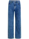 Karl Lagerfeld Jeans Logo-patch Straight Jeans In Blue