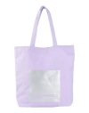 Karl Lagerfeld Jeans Ns Canvas Tote Woman Shoulder Bag Lilac Size - Recycled Cotton, Cotton In Purple