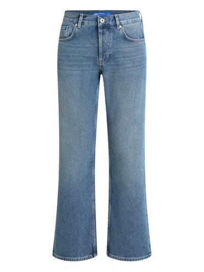 Karl Lagerfeld Jeans Organic-cotton Jeans In Blue