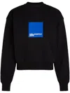 Karl Lagerfeld Jeans Logo-print Organic Cotton Sweatshirt In Black