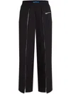 Karl Lagerfeld Jeans Panelled Track Pants In Black