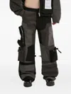 Karl Lagerfeld Jeans Patchwork Cargo Trousers In Black