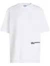 Karl Lagerfeld Jeans Bandana Monogram-print T-shirt In 白色
