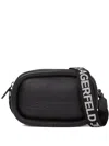 Karl Lagerfeld Jeans Puffy Cross Body Bag In Black