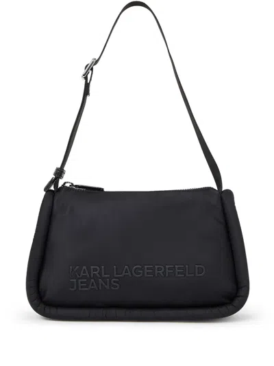 Karl Lagerfeld Jeans Puffy Shoulder Bag In Black