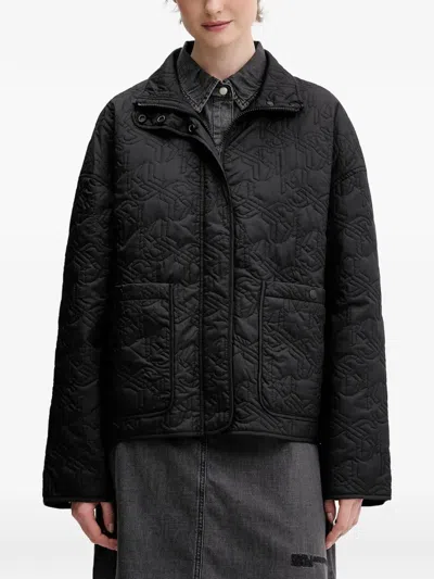 Karl Lagerfeld Jeans Quilted Jacket In Black