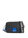 Karl Lagerfeld Jeans Rectangular Cross Body Bag In Black