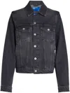 Karl Lagerfeld Jeans Woman Denim Outerwear Black Size Xl Cotton In Black